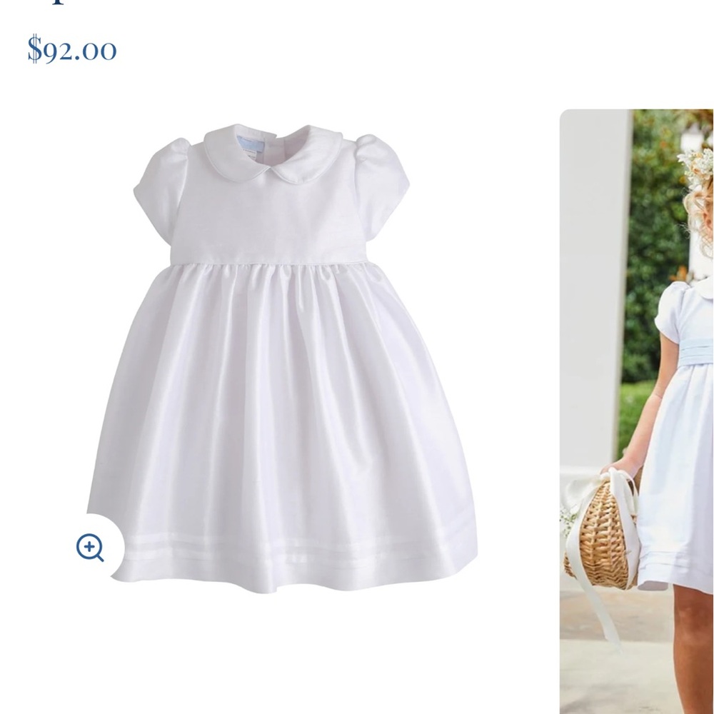 Little English White Formal Kids Dress